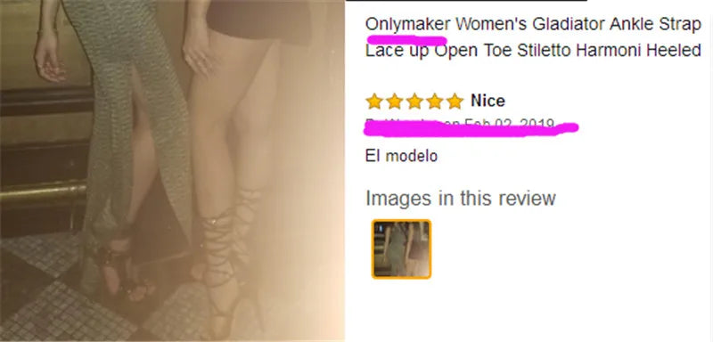 onlymaker Women Peep Toe Gladiator Ankle Strap Lace up 12CM High Heels Black Open Toe Stiletto Heeled Strappy Sandals