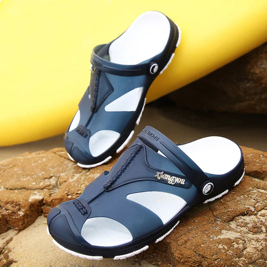 2023 New Men Outdoor Sandals Breathable Summer Beach Shoes Anti-Slip Comfortable Casual Slippers Walking Footwear Male Sandals
