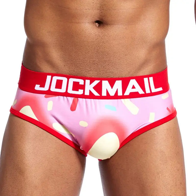 Animal Cartoon Print Men Underwear Nylon Ice Silk Sexy Men Briefs Breathable Slip Cueca Gay Male Panties Underpants Briefs