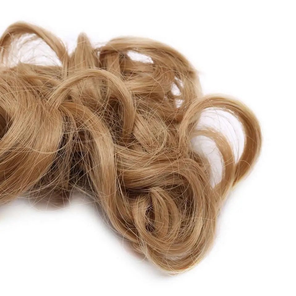 BENEHAIR Synthetic Women Chignon Messy Hair Bun Scrunchy Hair Bun Rubber Band Hairband Hairpiece Updo Chignon Donut Roller