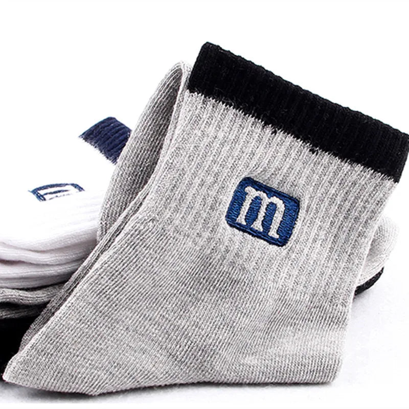 3Pairs/Lot High Quality Men's Socks Cotton Fashion Sports Male Socks Breathable Comfortable Plue Men Socks