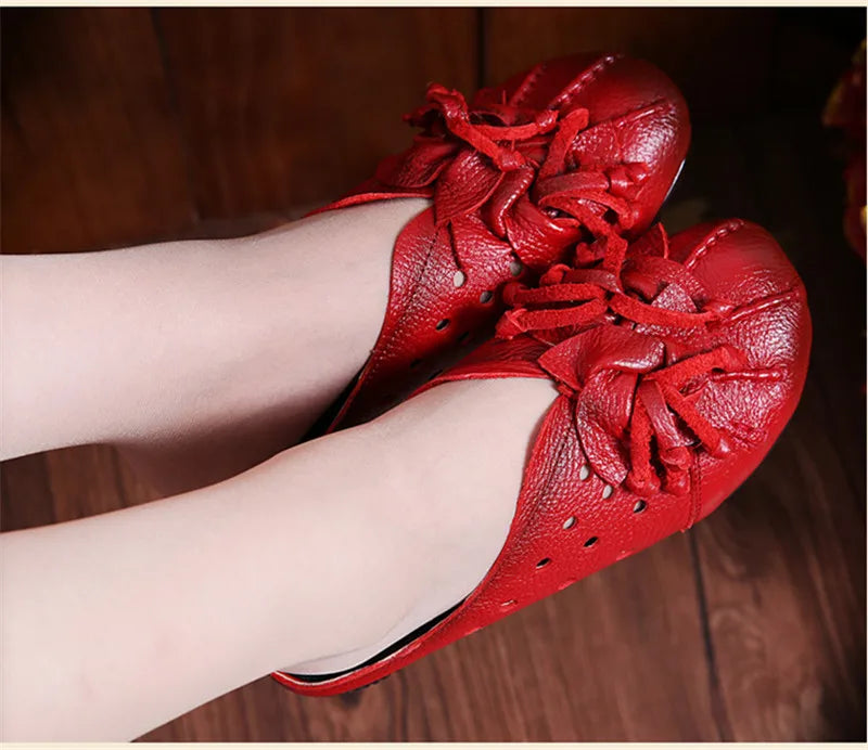 CEYANEAONew national wind fashion women's sandals summer retro skeleton hollow leather shoes selling handmade flowerscasualshoes