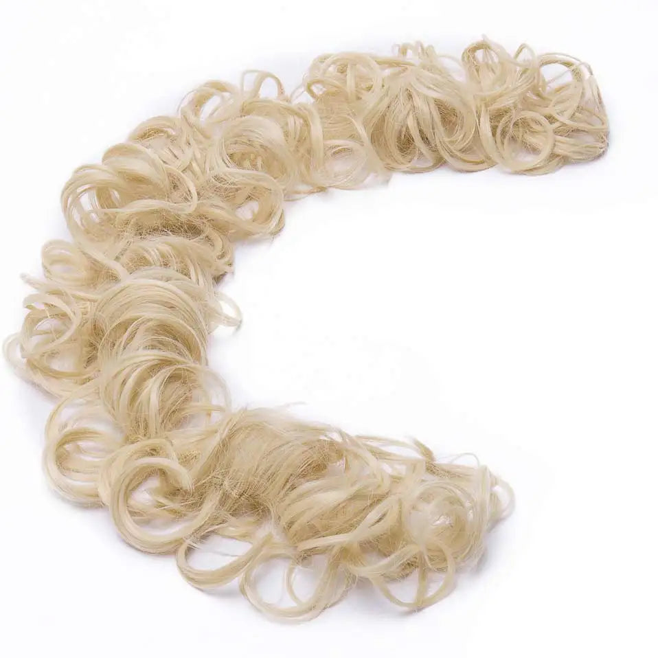 BENEHAIR Synthetic Women Chignon Messy Hair Bun Scrunchy Hair Bun Rubber Band Hairband Hairpiece Updo Chignon Donut Roller