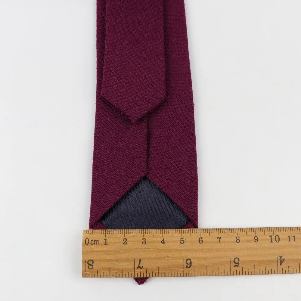Cotton Ties Men's Solid Color Tie Narrow Necktie Slim Skinny Cravate Narrow Thick Neckties BAZAARHUBO