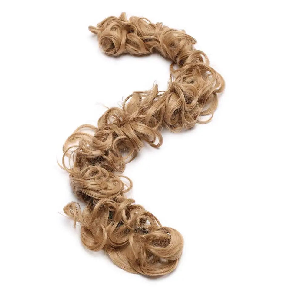 BENEHAIR Synthetic Women Chignon Messy Hair Bun Scrunchy Hair Bun Rubber Band Hairband Hairpiece Updo Chignon Donut Roller