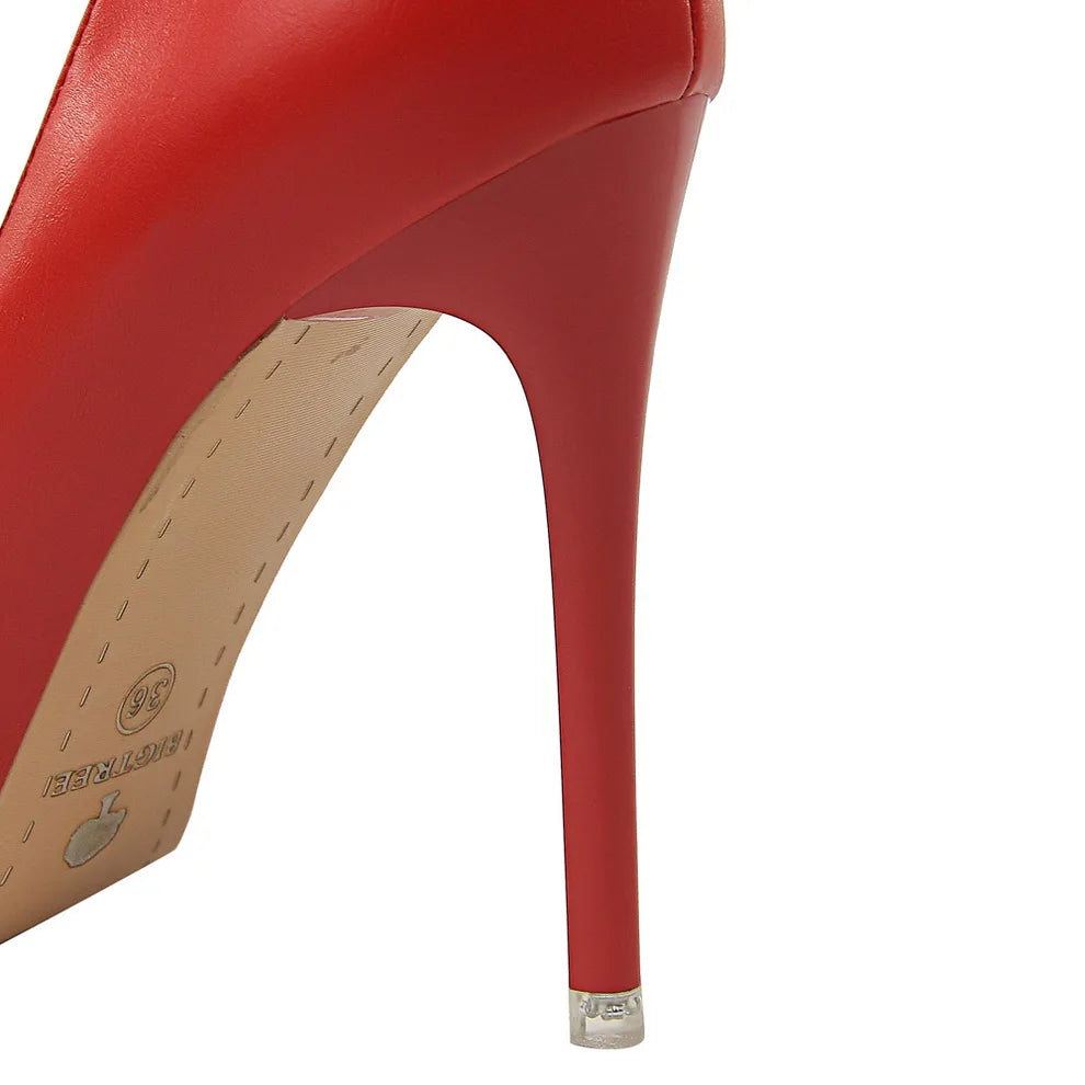 2023 Women 7.5cm 10.5cm High Heels Pumps Lady Wedding Bridal Scarpins Stripper Low Heels Plus Size Fetish Party Blue Pink Shoes