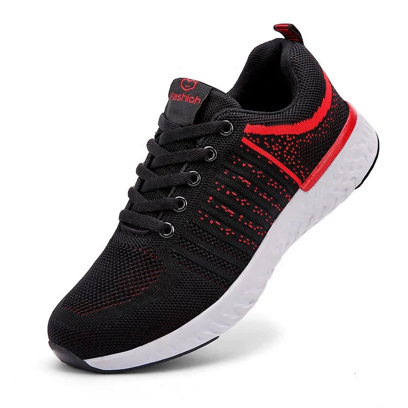 Black Knitting Ladies Sport Running Shoes Women Sneakers