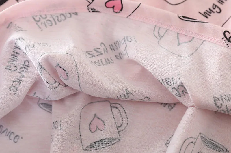 Summer Women Casual Cartoon Sleep Dress 100% Cotton Nightgown Plus Size Dresses Women Chemise de nuit Short Sleeve Home Dress