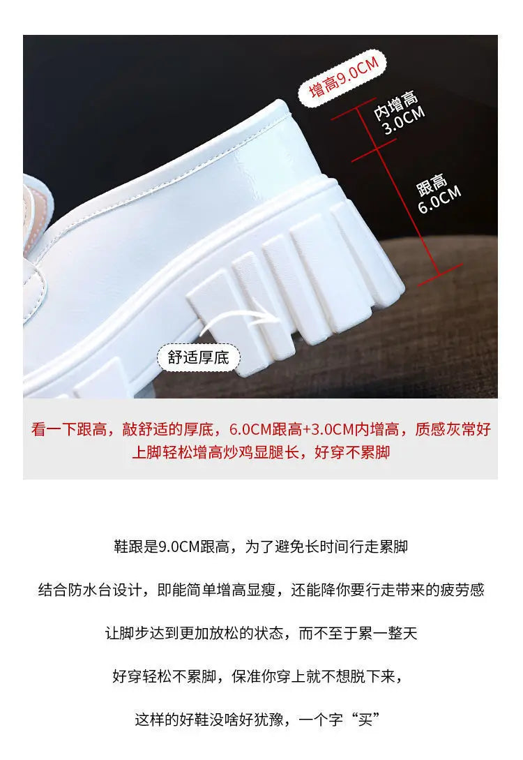 Leather Closed Toe Half Slippers Women Summer 2023 New Fashion Thick Bottom Internet Celebrity Lazy Sandals Shoes Women