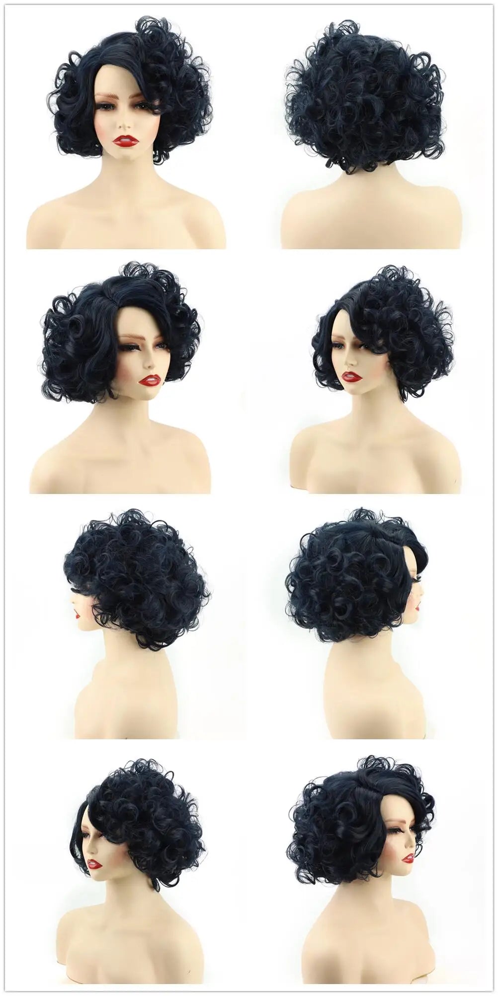 GNIMEGIL Synthetic Cosplay Wig Short Curly Hair Platinum Blonde Wigs for White Women Fluffy Curls Flip 60s Gatsby Hairstyle Wigs