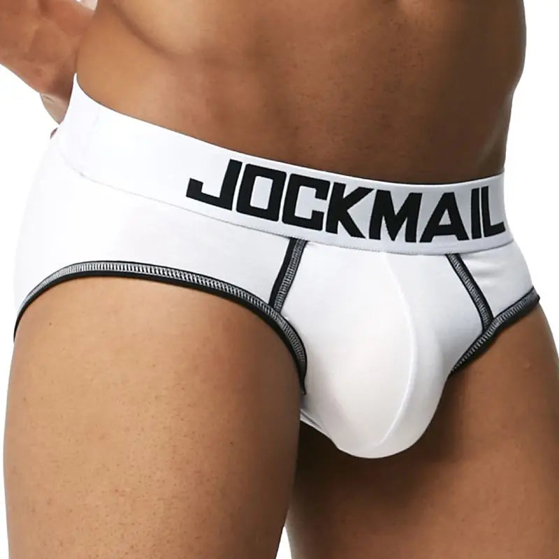 Sexy Men Underwear Briefs U Convex Big Penis Pouch Design Wonderjock Men Cotton Briefs for Man Bikini Adjustment Ring Cock