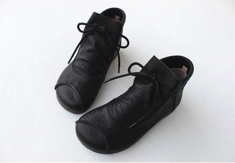 Careaymade-Genuine leather women's boots Fashion retro warm Oversized shoes cow leather Pure handmade ankle boots Casual boots