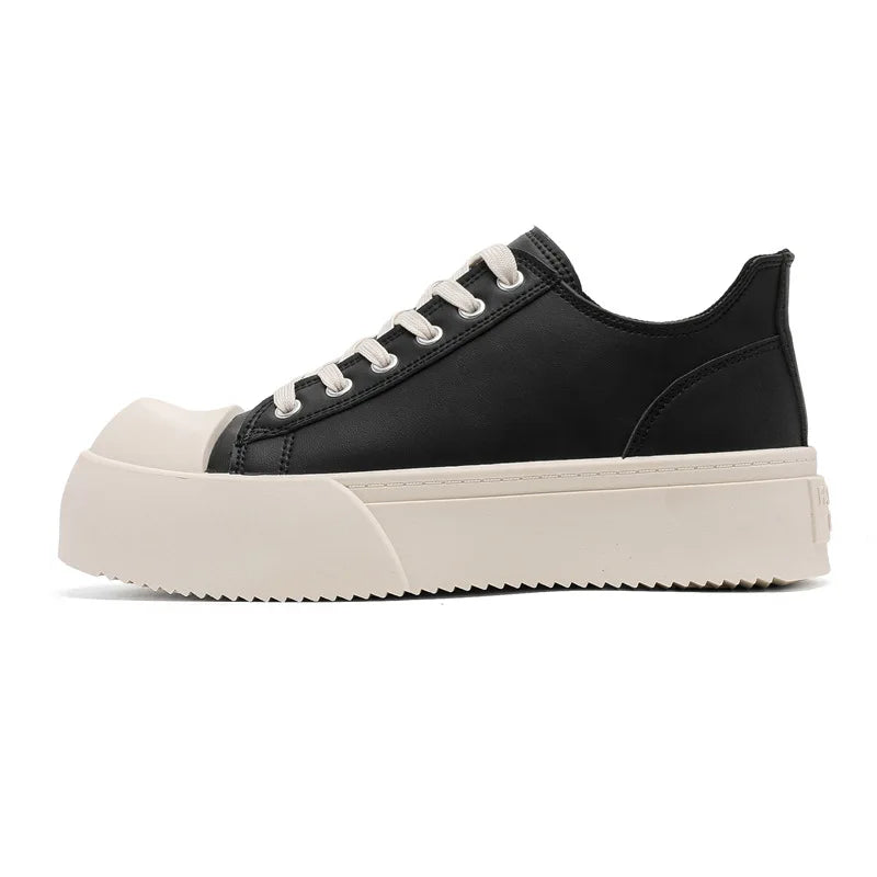 Fashionable running shoes, breathable, heightening, comfortable, with shock-absorbing function  laced net eyelets