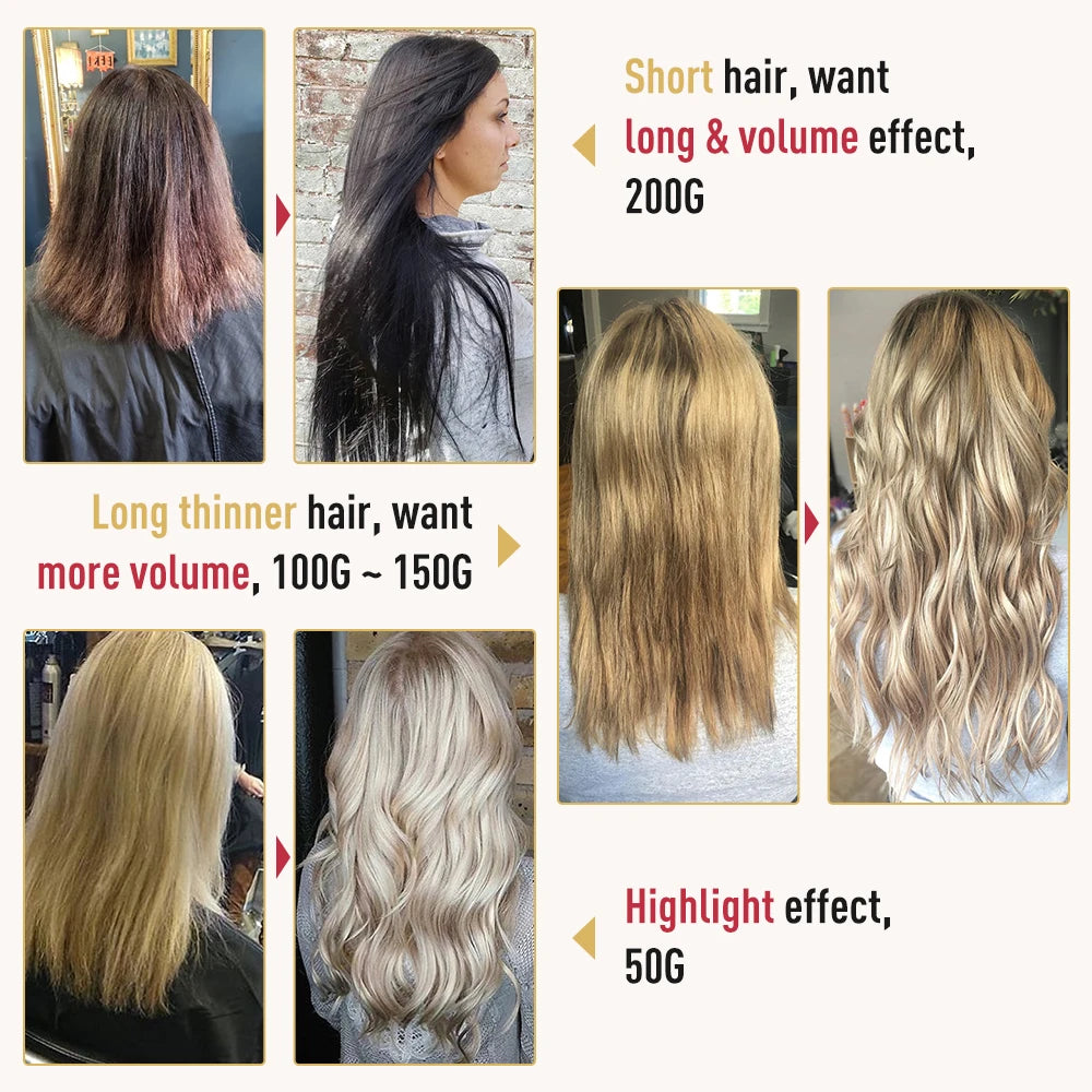 Moresoo Tape in Human Hair Extensions 26Inch 28 Inch Glue on Natural PU Remy Blonde Hair Black Pieces for Women Straight Hair