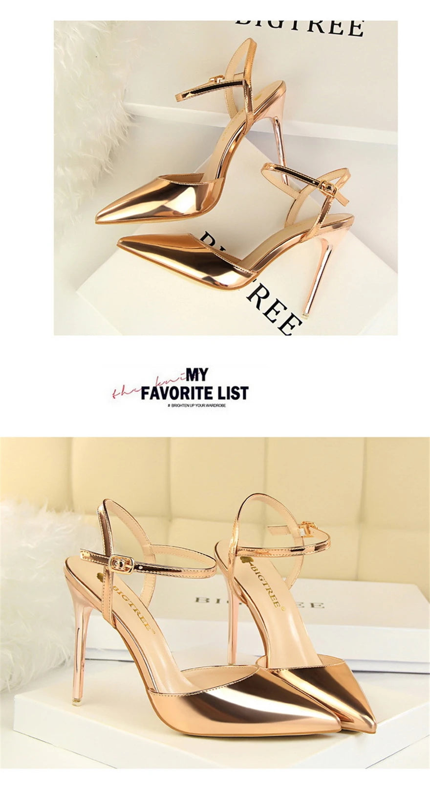 11 Colors Fashion Patent Leather Shallow Women Sandals 2025 Summer Pointy Toe Ankle Buckle High Heels Female Wedding Shoes Party