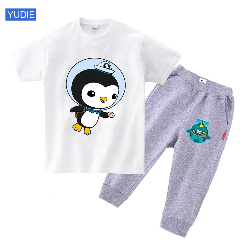 toddler boy clothing set kids Summer Baby Clothes Set girl casual sport outfit children Clothes anime Casual Clothes tshirt Suit