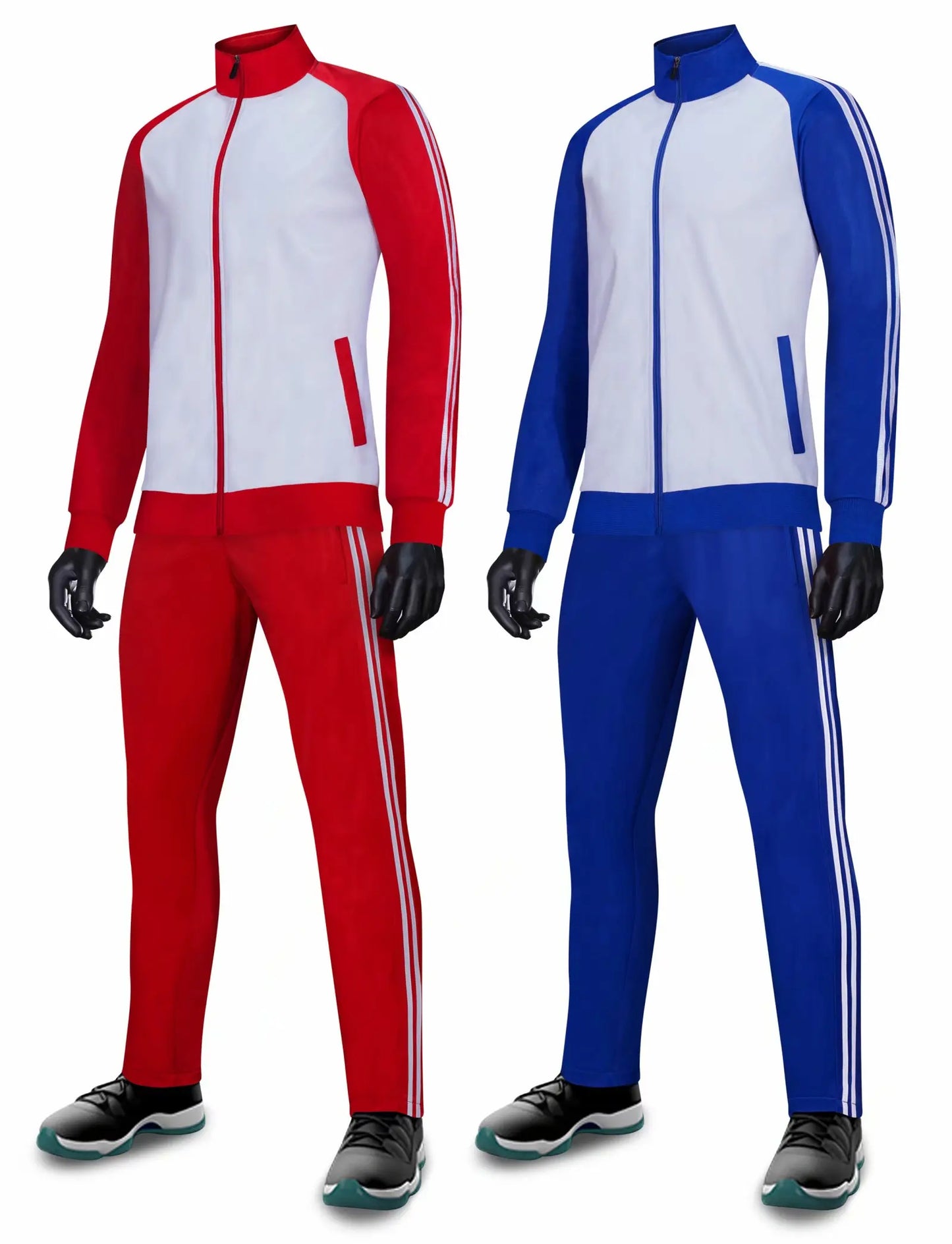 Winter velvet Running sets Jacket with pants Men kids Gym Fitness Workout Sportswear soccer football Hooded Jogging Sports sets