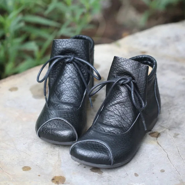 Careaymade-Genuine leather women's boots Fashion retro warm Oversized shoes cow leather Pure handmade ankle boots Casual boots