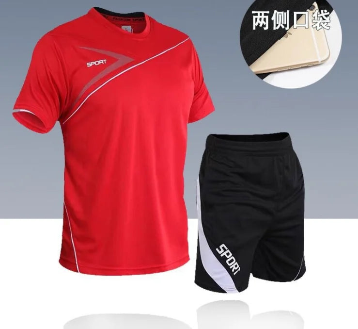 High quality tennis jerseys badminton shirt shorts set Men Table tennis sets ping pong clothes Badminton jogging sports suits