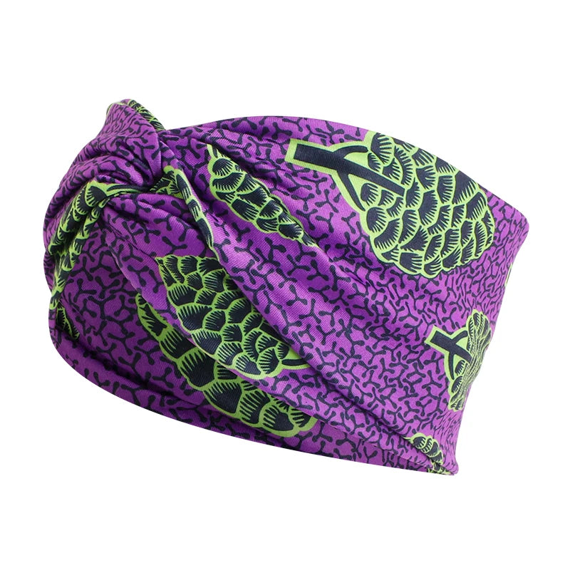 African Print Stretch Bandana Head Wrap Long Scarf Satin Floral Ankara Dashiki Women Party Turban Headwear Cap Hair Accessories