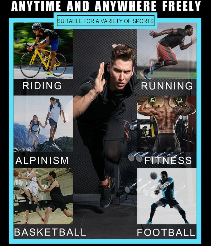 New Mens Running Jackets Fitness Sports Coat Hooded Tight Hoodie Gym Soccer Training Run Jogging Jackets Reflective Zipper Shirt