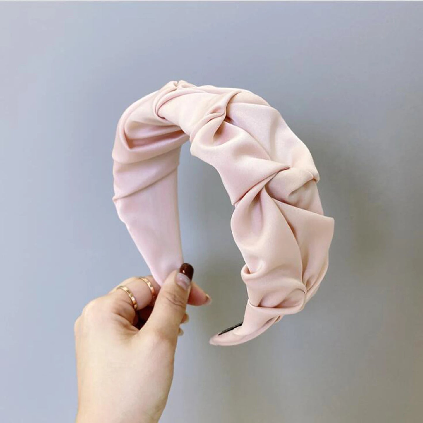 New Fashion Women Hair Accessories Wide Side Flower Hairband Casual Soft Hair Hoop Top Quality Headband Wholesale BAZAARHUBO
