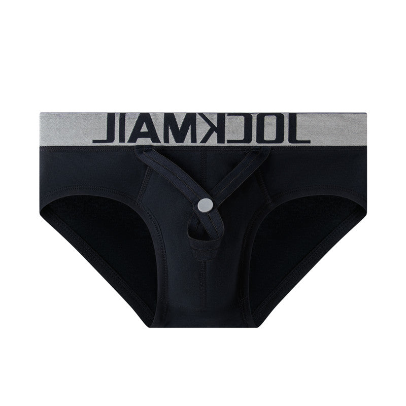 Sexy Men Underwear Briefs U Convex Big Penis Pouch Design Wonderjock Men Cotton Briefs for Man Bikini Adjustment Ring Cock