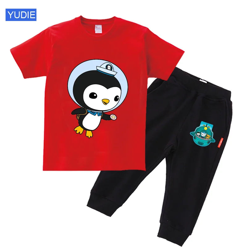 toddler boy clothing set kids Summer Baby Clothes Set girl casual sport outfit children Clothes anime Casual Clothes tshirt Suit