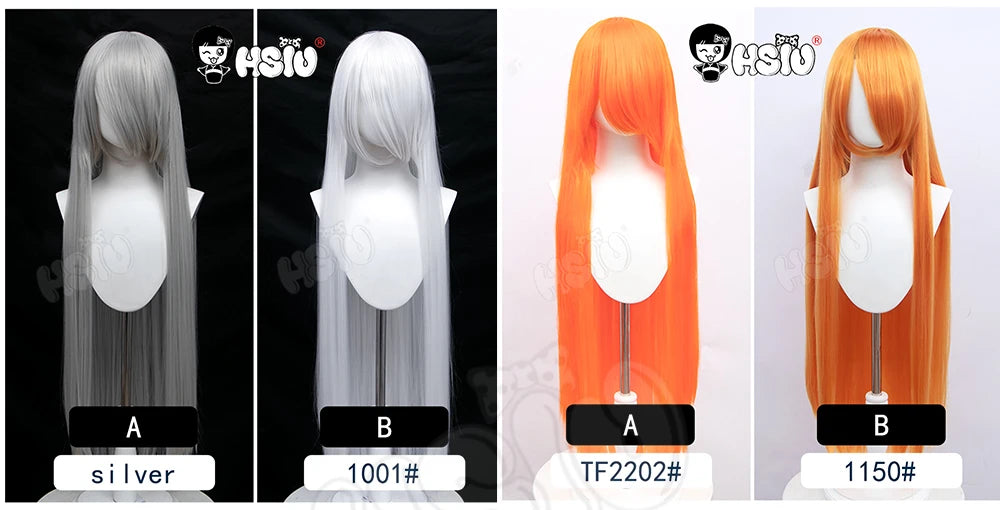 Anime New style Cosplay Long Wig「HSIU」Party Anime wigs 44 color 100cm Colourful  wig Fiber synthetic wig+Free wig cap
