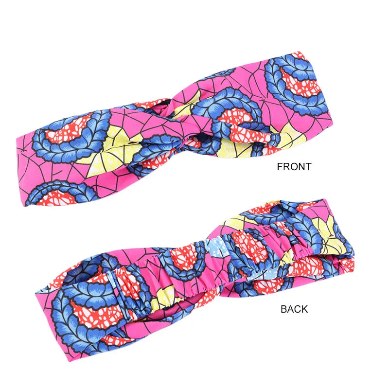 African Print Stretch Bandana Head Wrap Long Scarf Satin Floral Ankara Dashiki Women Party Turban Headwear Cap Hair Accessories