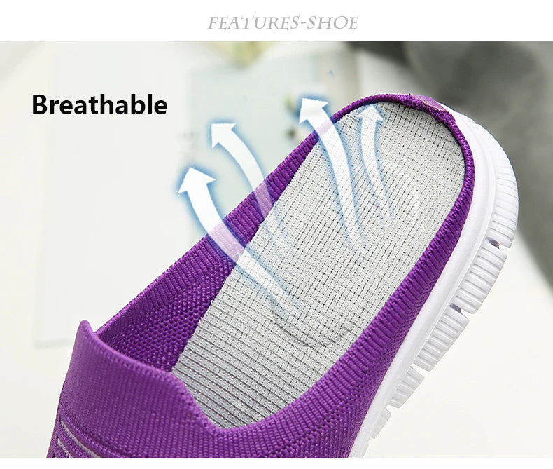Women Vulcanized Shoes High Quality Shoes for Women 2025 Comfortable Casual Women Slippers Plus Size 42 Walking Flat