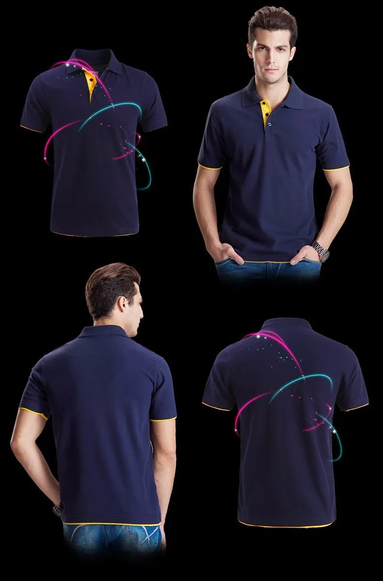 Men's Polo Shirts Summer Thin Cotton Short Sleeve Shirt Camisas Brand Casual Sports Polo Shirt Men Tops Clothing Dropshipping