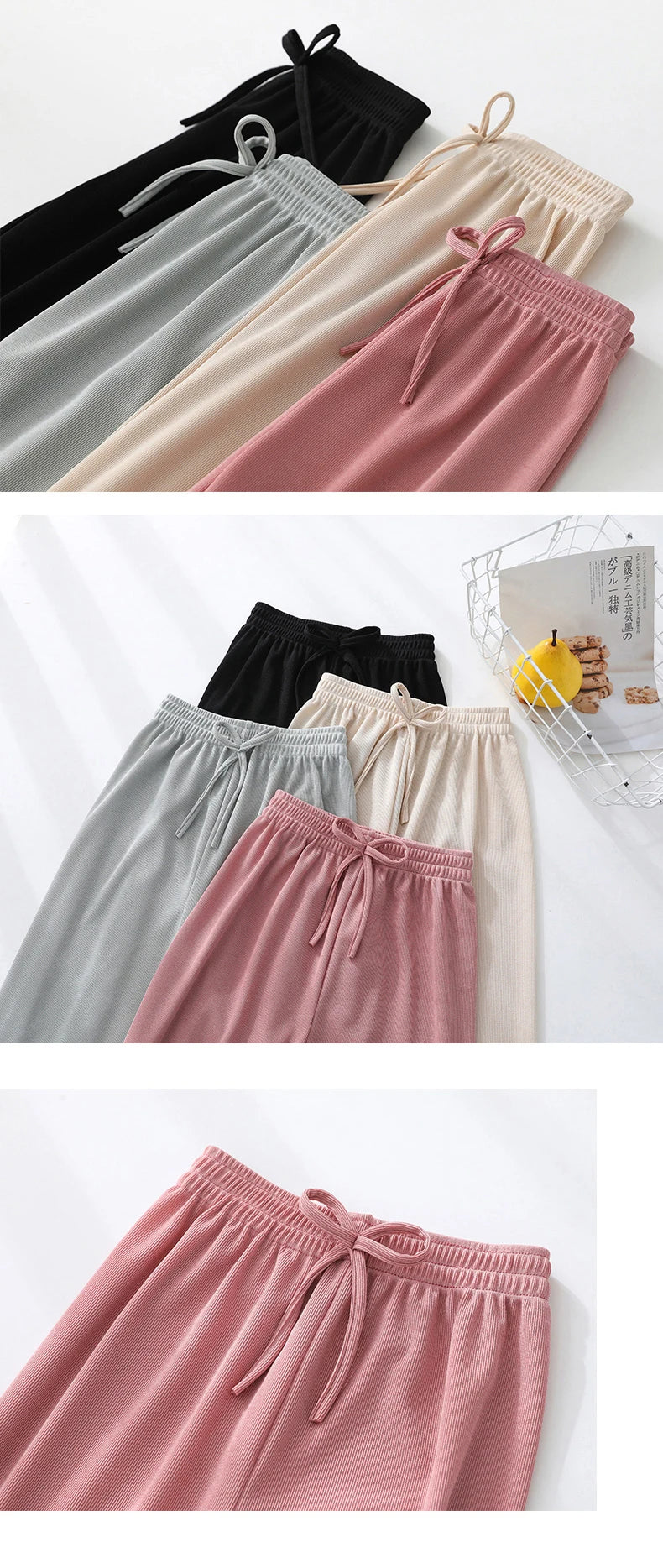 Kids Clothes for Teen Girls Pink Pants 2 To 12 Year Fashion 2022 Summer Green Casual Wide Leg Pants Children Loose Cool Trousers