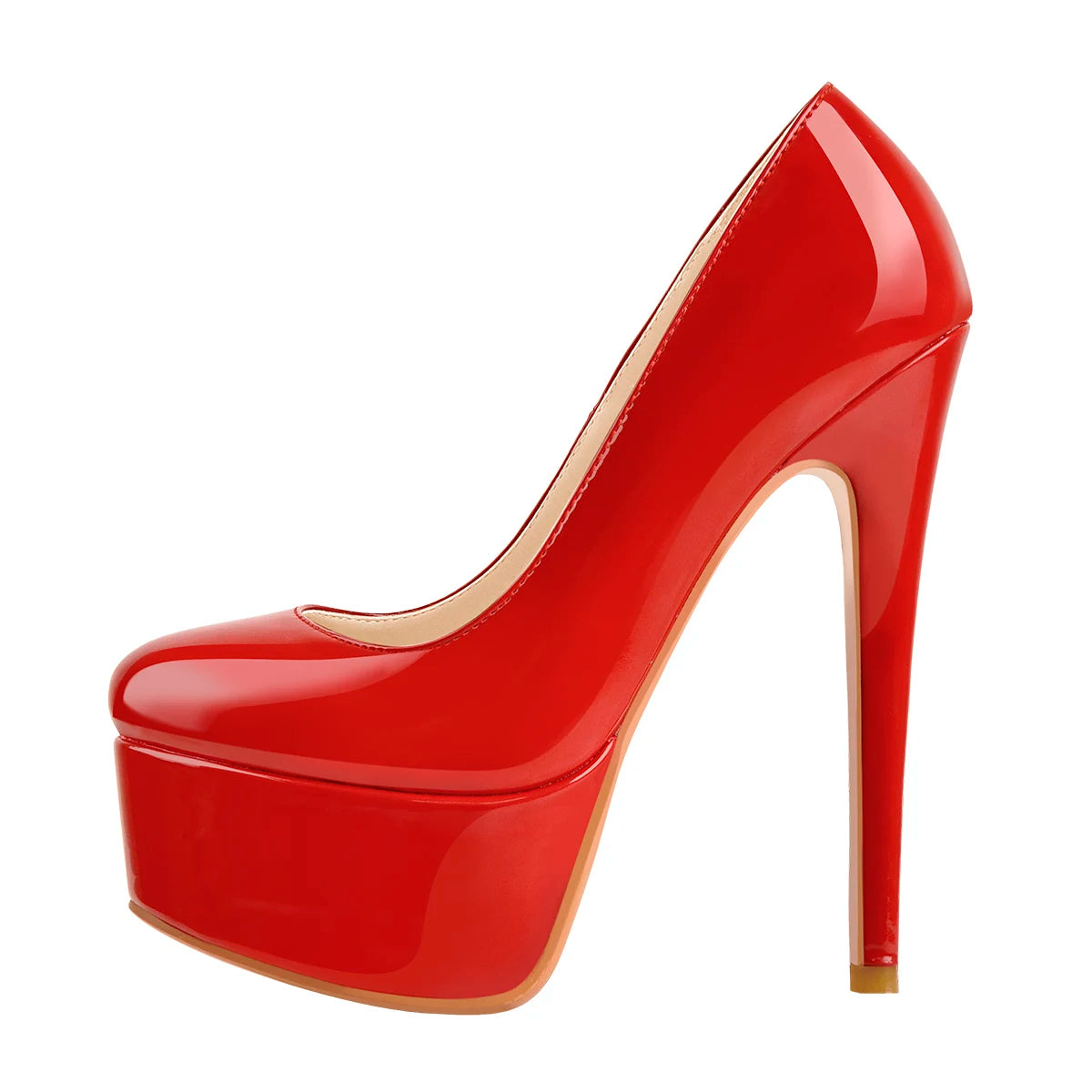 Onlymaker Women Platform Super Stiletto High Heels Pumps Round Toe Slip On Wedding Party Big Size Fashion Shoes