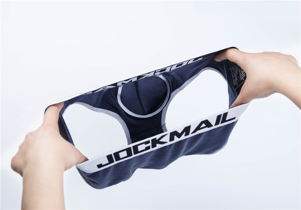 Sexy Men Underwear Briefs U Convex Big Penis Pouch Design Wonderjock Men Cotton Briefs for Man Bikini Adjustment Ring Cock