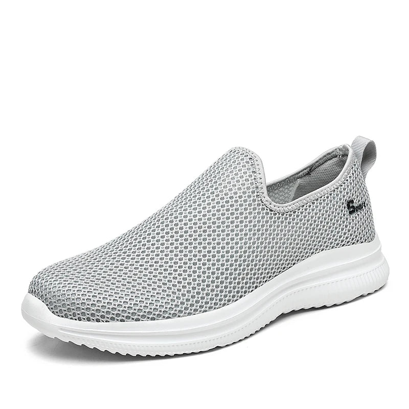 Summer Mesh Sneakers Men Fashion Outdoor Mens Casual Shoes Lightweight Slip on Walking Shoes Unisex Breathable Zapatillas Hombre