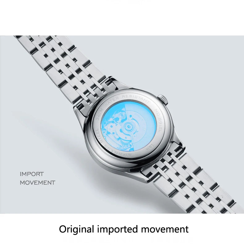 CARNIVAL Brand High-end IW Series Luxury MIYOTA Mechanical Watch for Women Stainless Steel Sapphire Mirror Automatic Watches