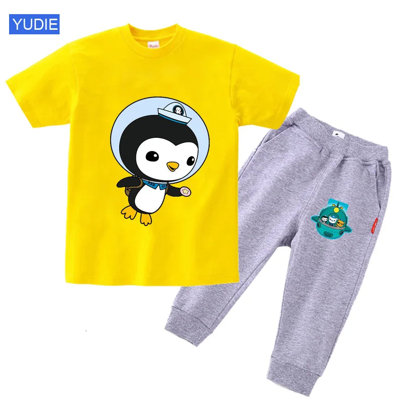 toddler boy clothing set kids Summer Baby Clothes Set girl casual sport outfit children Clothes anime Casual Clothes tshirt Suit