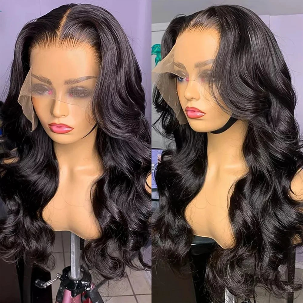 Body Wave Human Hair wigs 13x6/4 Transparent Lace Front Wigs HD Lace Frontal Wigs Body Wave 30 inches 4x4 Human Hair Lace Wigs