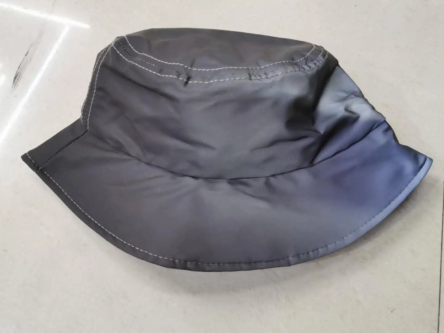 Outdoor Sports Club Party Silver Grey Reflective Luminous peaked caps Panama Bucket Hats Men Women  baseball cap Flat caps BAZAARHUBO