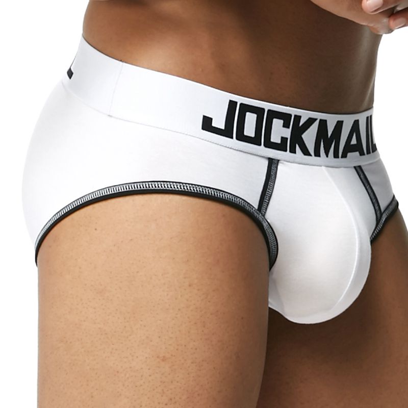 Sexy Men Underwear Briefs U Convex Big Penis Pouch Design Wonderjock Men Cotton Briefs for Man Bikini Adjustment Ring Cock
