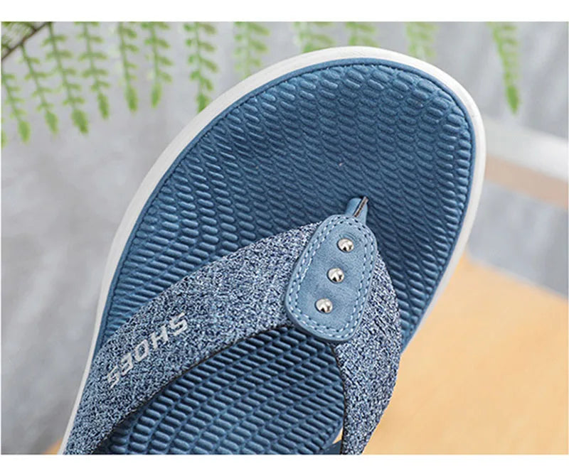 Summer Shoes Women Beach Slippers Fashion Holiday Slippers Flip Flops Thick Sole Soft Casual Ladies Footwear Big Size A3425