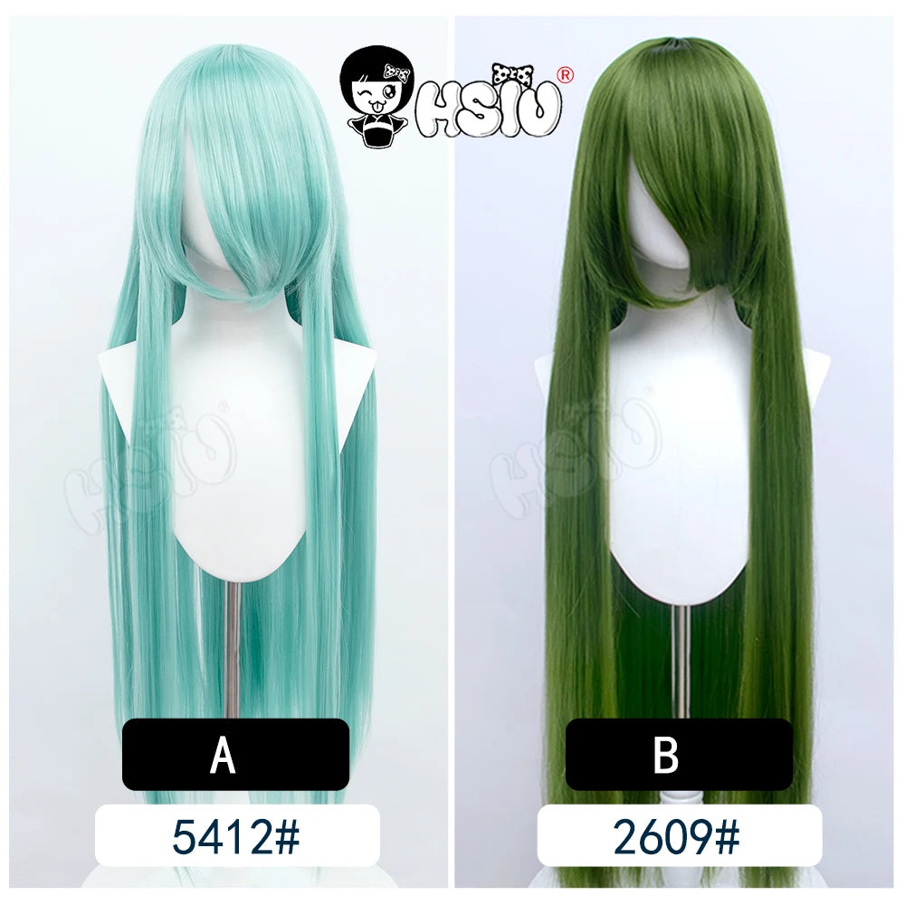Anime New style Cosplay Long Wig「HSIU」Party Anime wigs 44 color 100cm Colourful  wig Fiber synthetic wig+Free wig cap