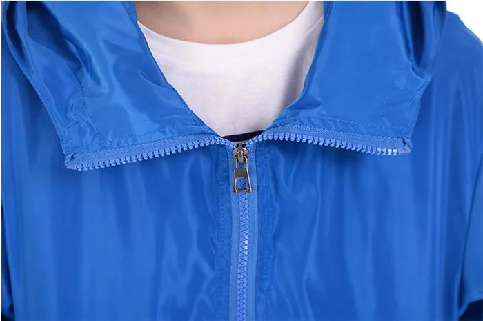 2026 New Women‘s Jacket Outerwear Spring Autumn Hooded Casual Windbreaker Coat Summer Sunscreen Clothing Family Size 7XL A8