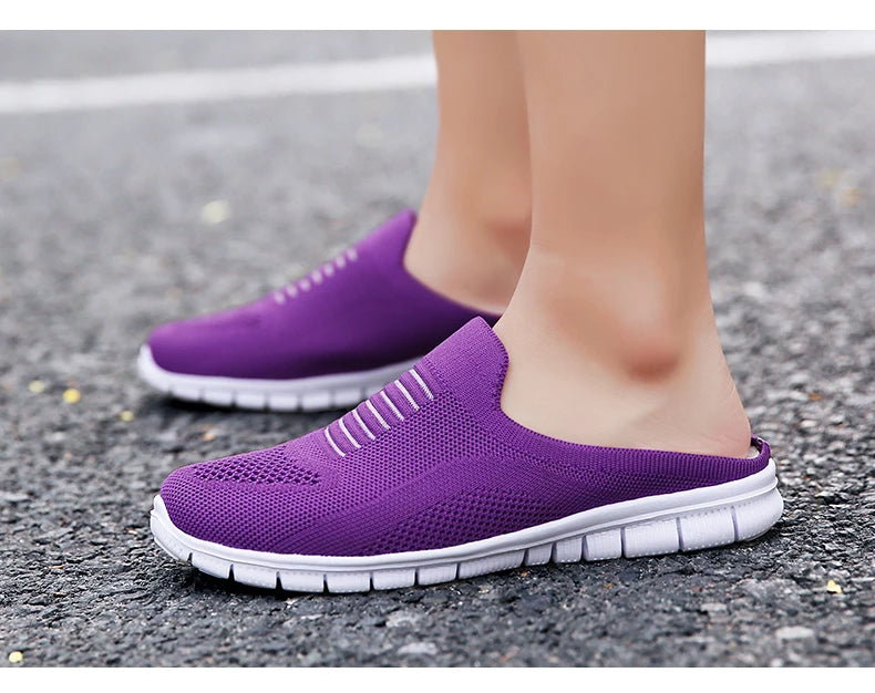 Women Vulcanized Shoes High Quality Shoes for Women 2025 Comfortable Casual Women Slippers Plus Size 42 Walking Flat
