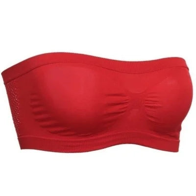 Fashion Women Chest Wraps Tube Tops Plus Size Seamless Strapless Soft Anti Expose High Elastic Mesh Wrapped Invisible Strapless