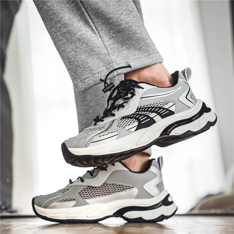 Dropshipping Custom Logo Fashion Running Shoes Men Breathable Lightweight Casual Walking Style Sneakers for Men
