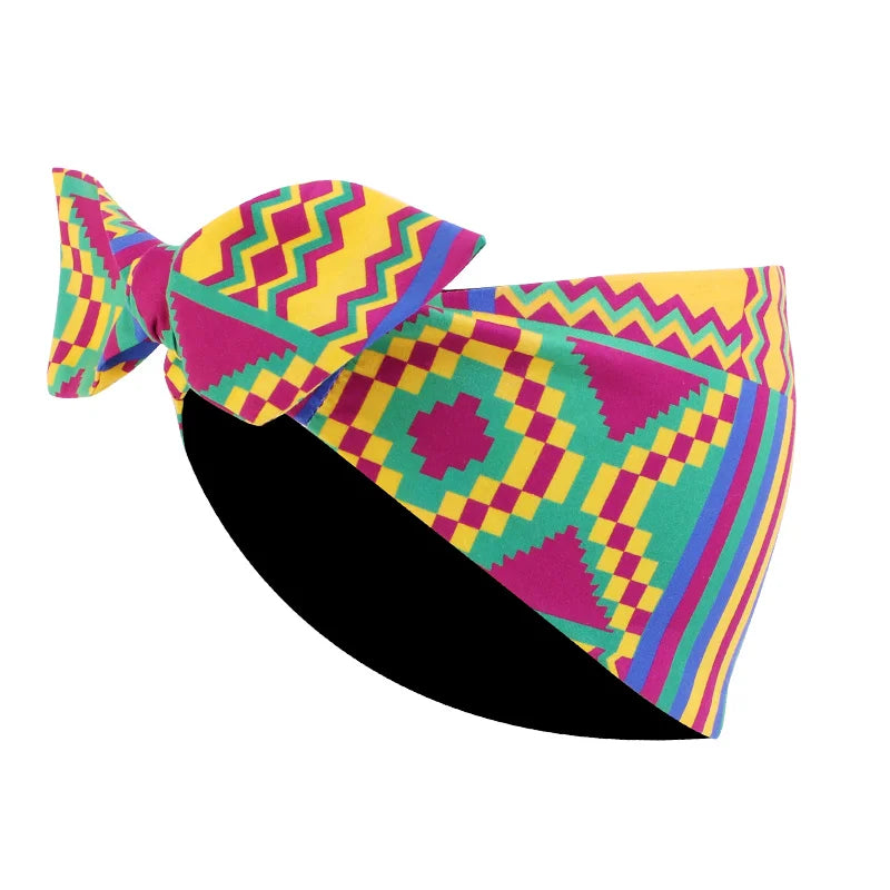 African Print Stretch Bandana Head Wrap Long Scarf Satin Floral Ankara Dashiki Women Party Turban Headwear Cap Hair Accessories