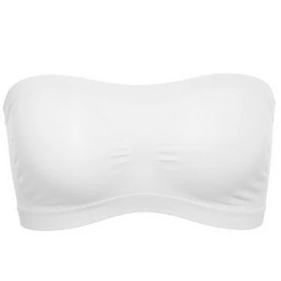 Fashion Women Chest Wraps Tube Tops Plus Size Seamless Strapless Soft Anti Expose High Elastic Mesh Wrapped Invisible Strapless