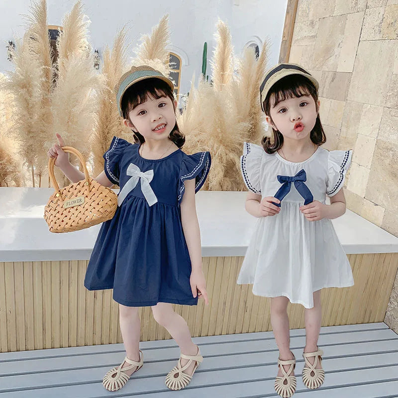 Girl Casual Dress 2024 New Fashion Princess Dresses Girls Sweet Costumes Cute Outfits Baby Girls Vestidos for 1- 5Y